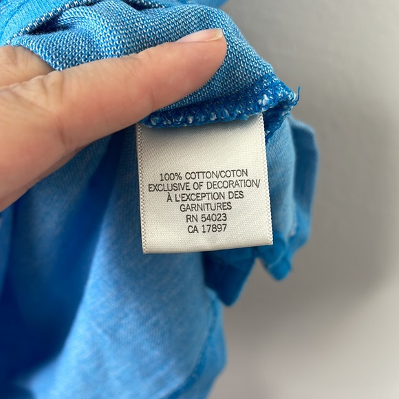 Banana Republic Factory Blue Heathered Polo - Picture 4 of 6